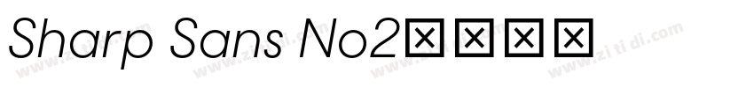 Sharp Sans No2字体转换